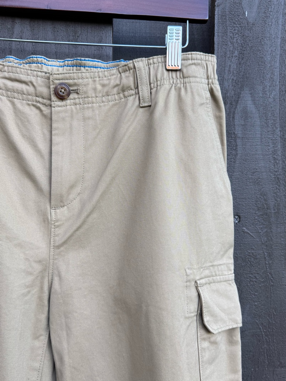 Lands End Boys Tan Cargo Pants - Size 16 Husky NWOT - Picture 2 of 5